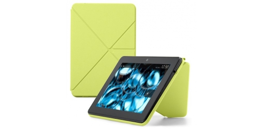 Amazon – Étui Origami avec support pour Kindle Fire HDX 7″ – Polyuréthane – Jaune cédrat (est compatible avec le nouveau Kindle Fire HDX 7″ uniquement)